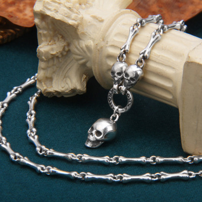 Silver Skull Pendant - The Name Jewellery™