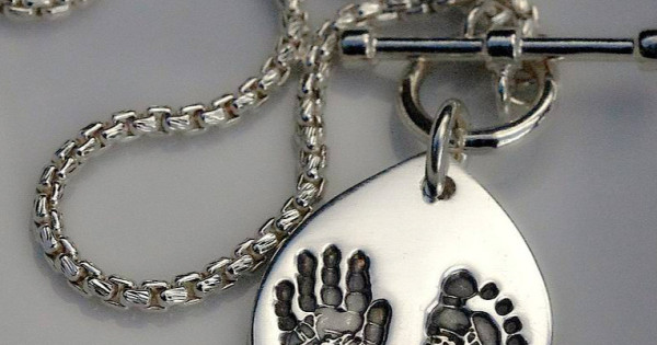 personalised handprint jewellery