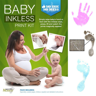 Inkless Wipe Handprint Footprint Baby Shower Keepsake - The Name Jewellery™