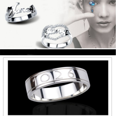 Custom Made Personalised Rings - Combine any of your elements - The Name Jewellery™