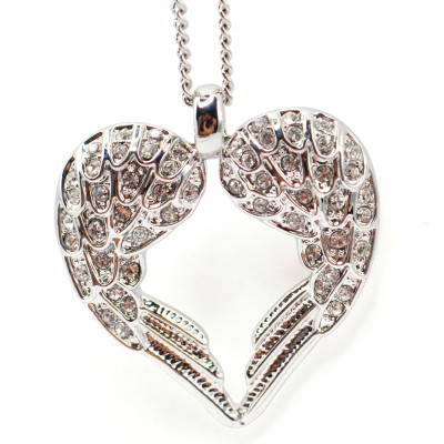 Personalised Angels Heart - Sterling Silver - The Name Jewellery™