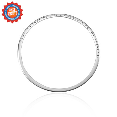 Personalised Classic Bangle - Sterling Silver - The Name Jewellery™