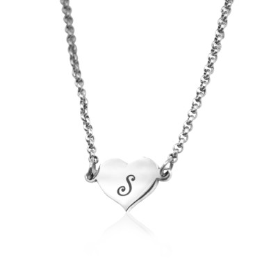Personalised Precious Heart - Sterling Silver - The Name Jewellery™
