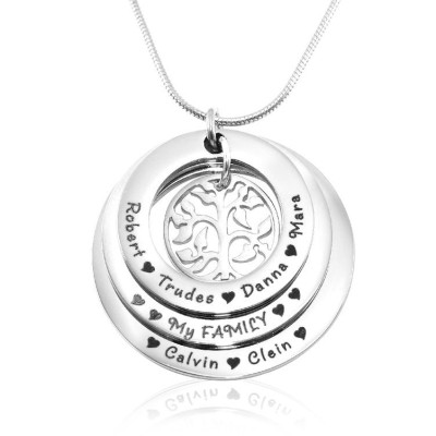 Personalised Family Triple Love - Sterling Silver - The Name Jewellery™