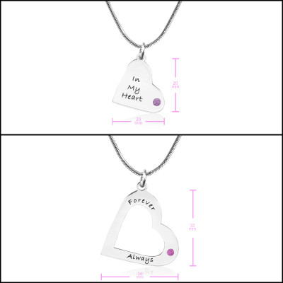 Personalised Mothers Heart Pendant Necklace Set - The Name Jewellery™