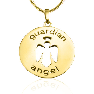Personalised Guardian Angel Necklace 1 - 18ct Gold Plated - The Name Jewellery™