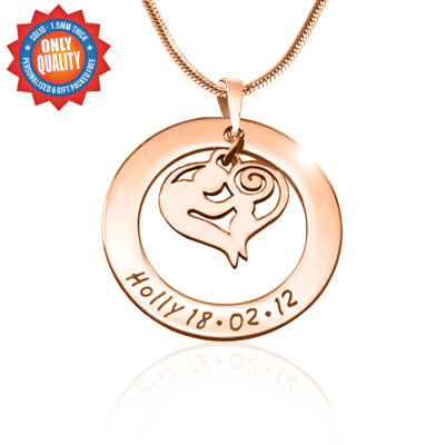 Personalised Mothers Love Necklace - 18ct Rose Gold Plated - The Name Jewellery™