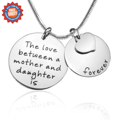 Personalised Mother Forever Necklace - Silver - The Name Jewellery™