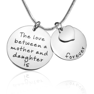 Personalised Mother Forever Necklace - Silver - The Name Jewellery™