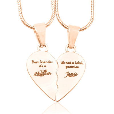 Personalised My Bestie Two Personalised Sterling Silver Necklaces - The Name Jewellery™