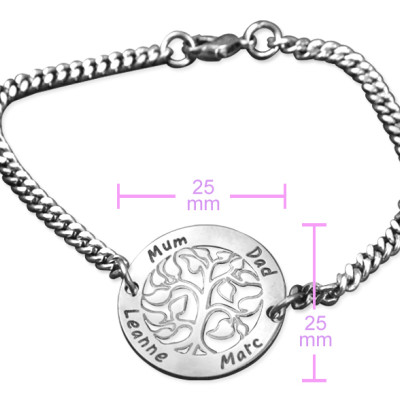 Personalised My Tree Bracelet/Anklet - Sterling Silver - The Name Jewellery™