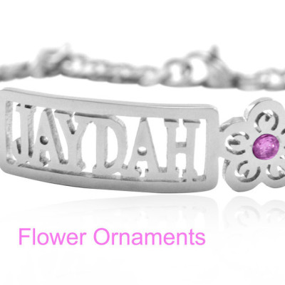 Personalised Name Bracelet/Anklet - Sterling Silver - The Name Jewellery™