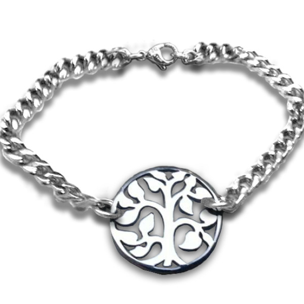 Personalised Tree Bracelet - Sterling Silver - The Name Jewellery™