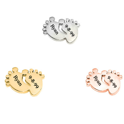 Personalised Feet Charm - Dream Locket - The Name Jewellery™