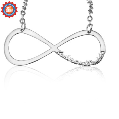 Personalised Classic Infinity Name Necklace - Sterling Silver - The Name Jewellery™