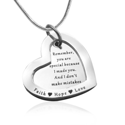 Personalised Love Forever Necklace - sterling Silver - The Name Jewellery™