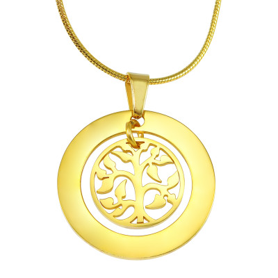 Personalised My Family Tree Necklace - 18ct Gold Plated - The Name Jewellery™