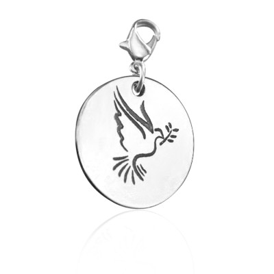 Personalised Peaceful Dove Charm - The Name Jewellery™