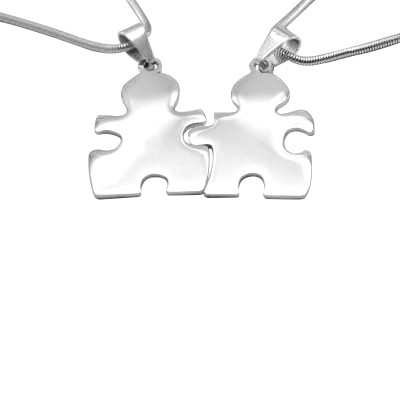 Personalised Puzzle Necklace - Sterling Silver - The Name Jewellery™