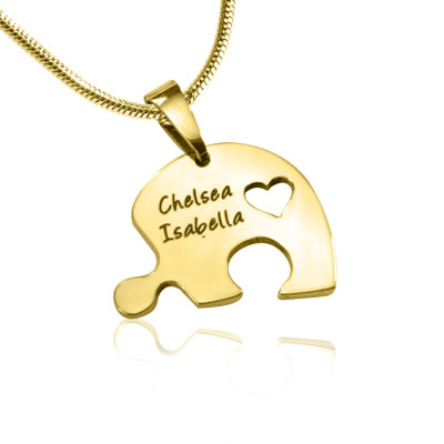 Personalised Triple Heart Puzzle - Three Personalised Necklaces - The Name Jewellery™