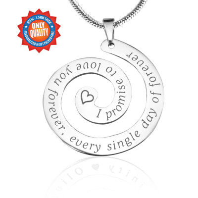 Personalised Promise Swirl - Sterling Silver *Limited Edition - The Name Jewellery™