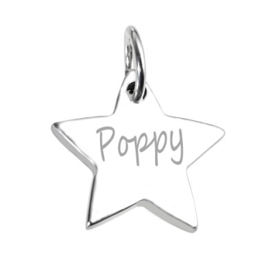 925 Sterling Silver Hand / Footprint Star Pendant - The Name Jewellery™