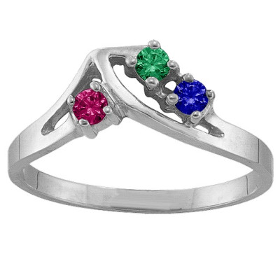 1-5 Stone Crest Ring - The Name Jewellery™