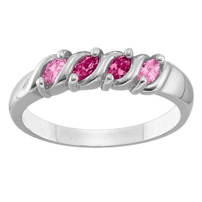 2-6 Marquise S-Curve Ring - The Name Jewellery™