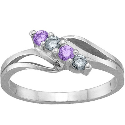 2-7 Stones Branch Ring - The Name Jewellery™