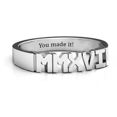 2016 Roman Numeral Graduation Ring - The Name Jewellery™