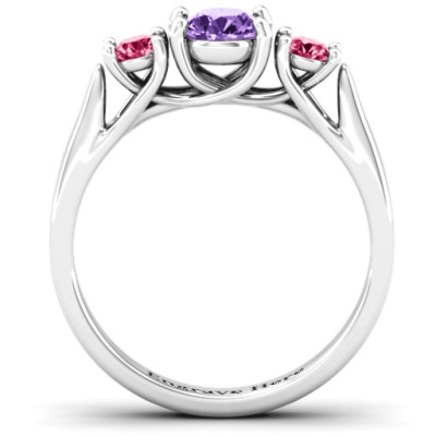 3-Stone Graduated Ring - The Name Jewellery™