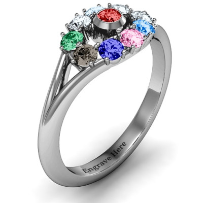 3 to 10 Stone  Solar  Ring - The Name Jewellery™