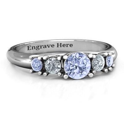 5-Stone Graduated Ring - The Name Jewellery™