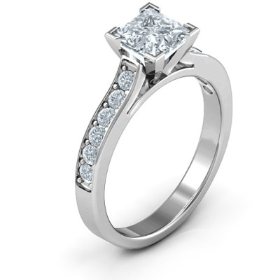 Janelle Princess Cut Ring - The Name Jewellery™