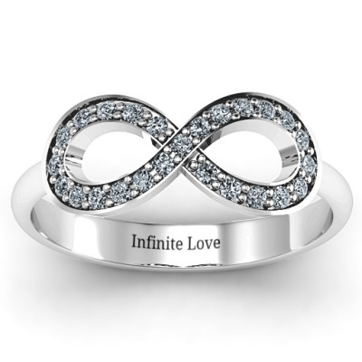 Accented Infinity Ring - The Name Jewellery™