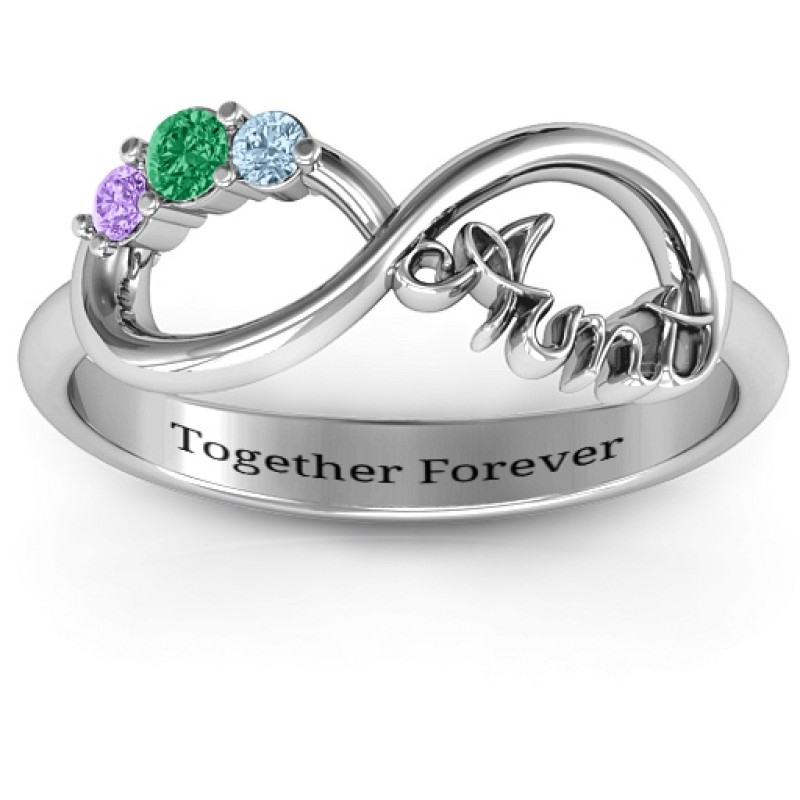 14k White Gold Diamond Pave Polished Infinity Love Symbol Ring Band Pr –  Brilliant Facets
