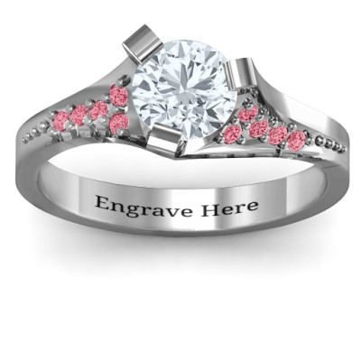 Beloved Tri-Set Ring with Accents - The Name Jewellery™