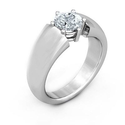 Bold Devotion Solitaire Ring - The Name Jewellery™