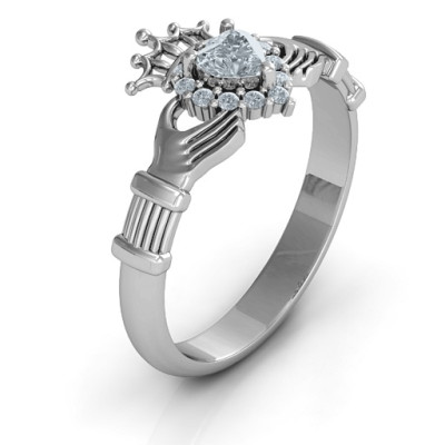 Claddagh with Halo Ring - The Name Jewellery™