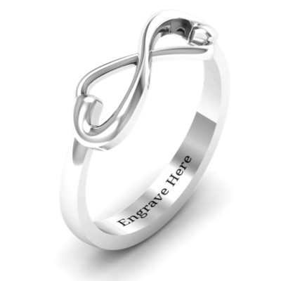 Classic Hearts Infinity Ring - The Name Jewellery™
