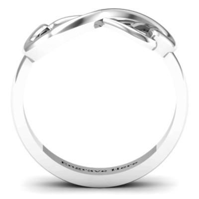 Classic Hearts Infinity Ring - The Name Jewellery™