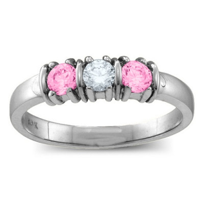 Classic Separated 2-5 Stones Ring - The Name Jewellery™