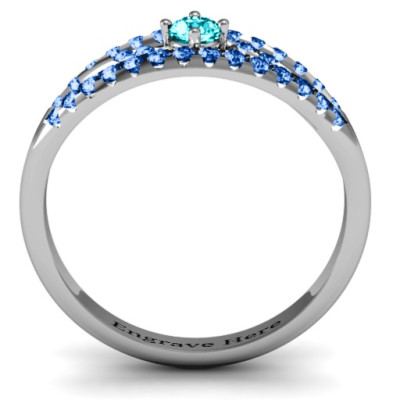 Crown Accent Ring - The Name Jewellery™