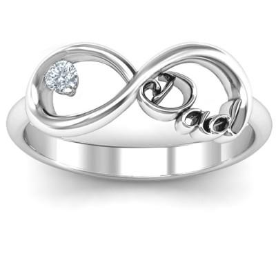 Dad Infinity Ring - The Name Jewellery™