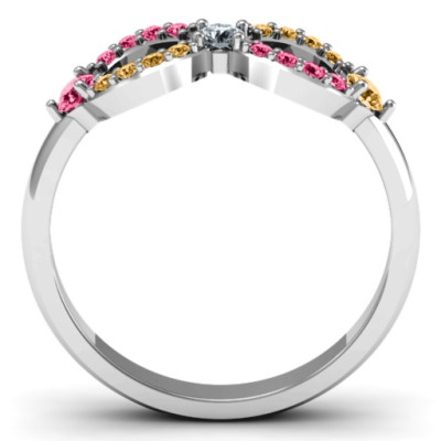 Dazzling Infinity Ring with Accents - The Name Jewellery™