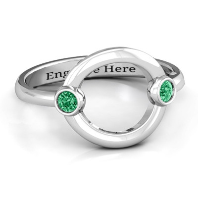 Double Stone Karma Ring - The Name Jewellery™