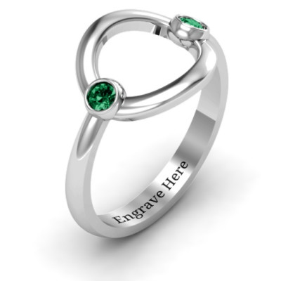 Double Stone Karma Ring - The Name Jewellery™