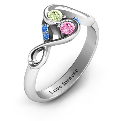Element of Infinity Two Stone Ring - The Name Jewellery™