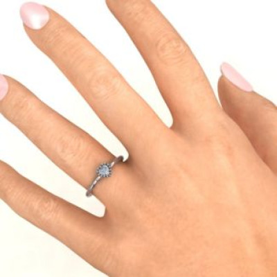 Encircled Prong Heart Ring - The Name Jewellery™