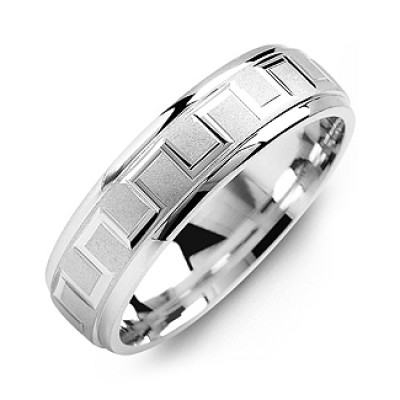 Eternal Greek Key Men's Ring - The Name Jewellery™